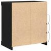 vidaXL LED-Sideboard Schwarz Eichen-Optik 60,5 x 37 x 67 cm