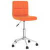 vidaXL Esszimmerst&uuml;hle 4 Stk. Drehbar Orange Kunstleder