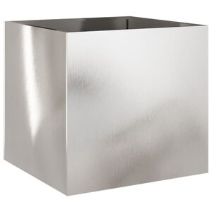 vidaXL Pflanzk&uuml;bel Silbern 49x47x46 cm Edelstahl