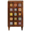 vidaXL Sideboard mit Speicher Walnuss 40 x 33 x 75 cm Massivholz Mango