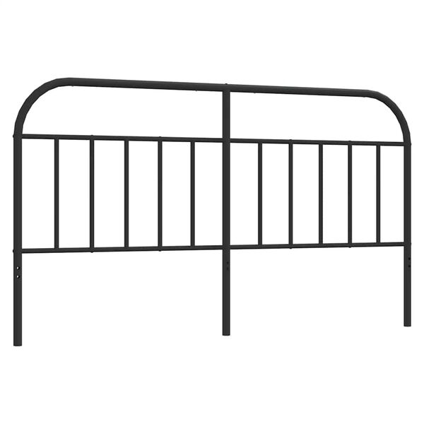 vidaXL Kopfteil Metall Schwarz 160 cm
