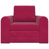 vidaXL Schlafsofa Weinrot 98 x 71 x 83 cm Samt
