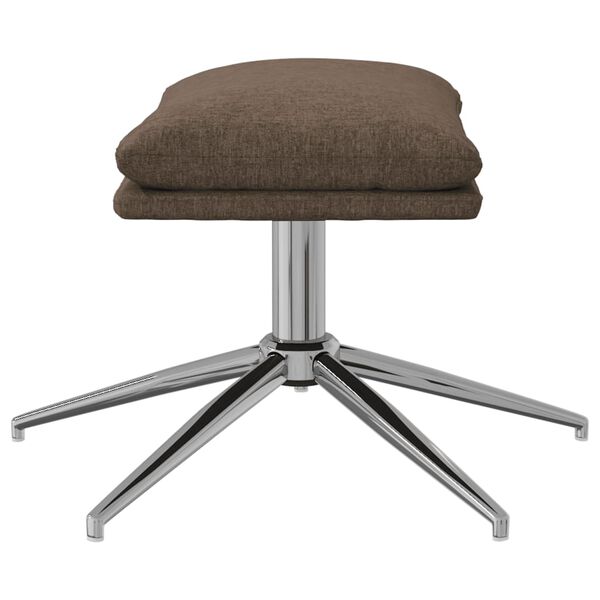 vidaXL Fu&szlig;hocker Taupe 60x60x35 cm Stoff