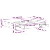 vidaXL Aufbewahrungsbettgestell Wei&szlig; 135 x 190 cm Holzwerkstoff