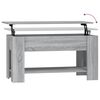 vidaXL Couchtisch Grau Sonoma 101x49x52 cm Holzwerkstoff