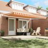 vidaXL Markise Gelb und Orange 450 x 300 x 165 cm Polyester und Metall