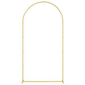 vidaXL Hochzeitsbogen Gold 100 x 39 x 200 cm Stahl