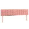 vidaXL Bettgestell ohne Matratze Rosa 120x190 cm Samt