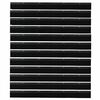 vidaXL Aufsteck T&uuml;rb&uuml;rstendichtungen 12 pcs Schwarz 100 cm