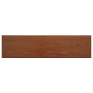 vidaXL Fensterbank Braunes Holz 60 x 25 x 4,5 cm PVC
