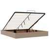 vidaXL Ottoman-Bett mit Matratze Cappuccino-Braun 180x200cm Kunstleder