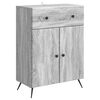 vidaXL Sideboard Sonoma-Grau 66 x 34,5 x 90 cm Holzwerkstoff
