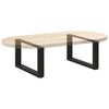 vidaXL Couchtischbeine U-Form 2 Stk. Schwarz 70x(30-31) cm Stahl
