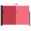 vidaXL Seitenmarkise Ausziehbar Rot 140x600 cm