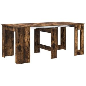 vidaXL Esstisch 180 x 85 x 75 cm Holzwerkstoff Ger&auml;ucherte Eiche