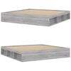vidaXL Bettgestell Grau Sonoma 200x200 cm