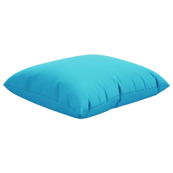 vidaXL Streupillows Uni 4 pcs T&uuml;rkis 50 x 50 cm Polyesterstoff