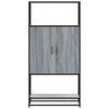 vidaXL Highboard Grau Sonoma 68x35x139 cm Holzwerkstoff und Metall