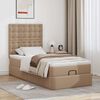 vidaXL Ottoman-Bett mit Matratze Cappuccino-Braun 90x190 cm Kunstleder
