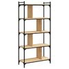 vidaXL Bücherregal 5 Böden Sonoma-Eiche 76x32x158 cm Holzwerkstoff