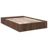 vidaXL Bettgestell Braun Eichen-Optik 120x200 cm Holzwerkstoff