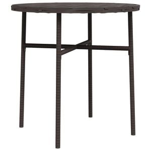 vidaXL Beistelltisch Braun 45 cm Poly Rattan