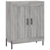 vidaXL Highboard Grau Sonoma 69,5x34x180 cm Holzwerkstoff
