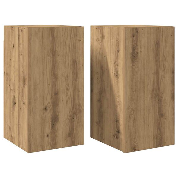vidaXL TV-Schr&auml;nke 2 Stk. Artisan-Eiche 30,5x30x60 cm Holzwerkstoff