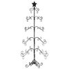 vidaXL Metall-Weihnachtsbaum f&uuml;r Dekorationen Schwarz 150 cm