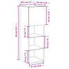 vidaXL TV-Schrank mit LED-Leuchten Schwarz 30,5x30x90 cm