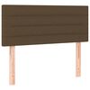 vidaXL Boxspringbett mit Matratze Dunkelbraun 120x190 cm Stoff