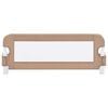 vidaXL Kleinkind-Bettschutzgitter Taupe 102x42 cm Polyester