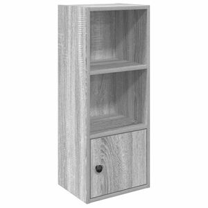 vidaXL B&uuml;cherregal Grau Sonoma 31x24x77 cm Holzwerkstoff