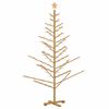 vidaXL Holz Weihnachtsbaum mit Ständer Braun 180 cm Massivholz Kiefer