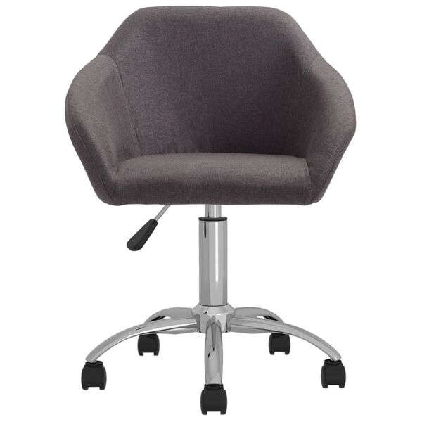 vidaXL Esszimmerstuhl Drehbar Taupe Stoff