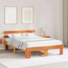 vidaXL Bettrahmen Wachsbraun 160 x 200 cm Massives Kiefernholz