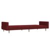 vidaXL Schlafsofa 2-Sitzer Weinrot Stoff