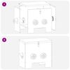 vidaXL H&uuml;hnerf&uuml;tterer 2 pcs Silber 40,5 x 25 x 38 cm Verzinkter Stahl