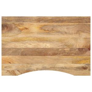 vidaXL Schreibtischplatte mit Aussparung 90x60x2,5 cm Massivholz Mango
