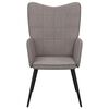 vidaXL Relaxsessel Taupe Stoff