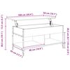 vidaXL Couchtisch Schwarz 100x50x50 cm Holzwerkstoff und Metall