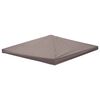 vidaXL Pavillon Abdeckung Taupe 300 x 300 cm Polyester und Stahl