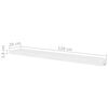 vidaXL Wandregale 4 Stk. Wei&szlig; 120 cm
