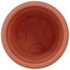 vidaXL Runder Blumentopf 24 pcs Ziegelrot &Oslash; 26 x 21,5 cm Kunststoff