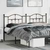 vidaXL Kopfteil Metall Schwarz 180 cm