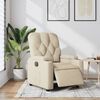 vidaXL Relaxsessel Elektrisch Creme Stoff