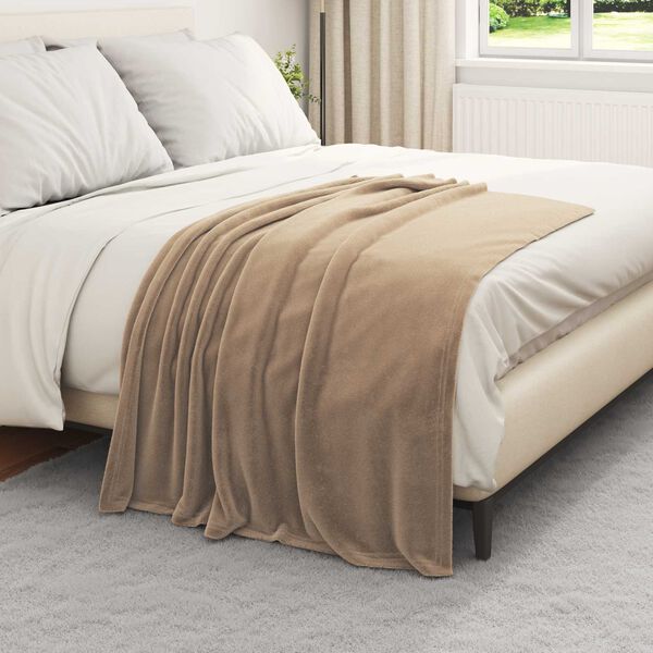 vidaXL Wohndecken 6 pcs Kamel 130 x 150 cm Fleece