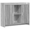 vidaXL Sideboard Grey Sonoma 98,5 x 33 x 80 cm Holzwerkstoff