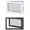 vidaXL Kellerfenster RISOR 90 x 70 cm PVC und Glas Anthrazit