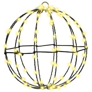 vidaXL Weihnachts-Finial-Licht 96 LEDs Warmes Wei&szlig;